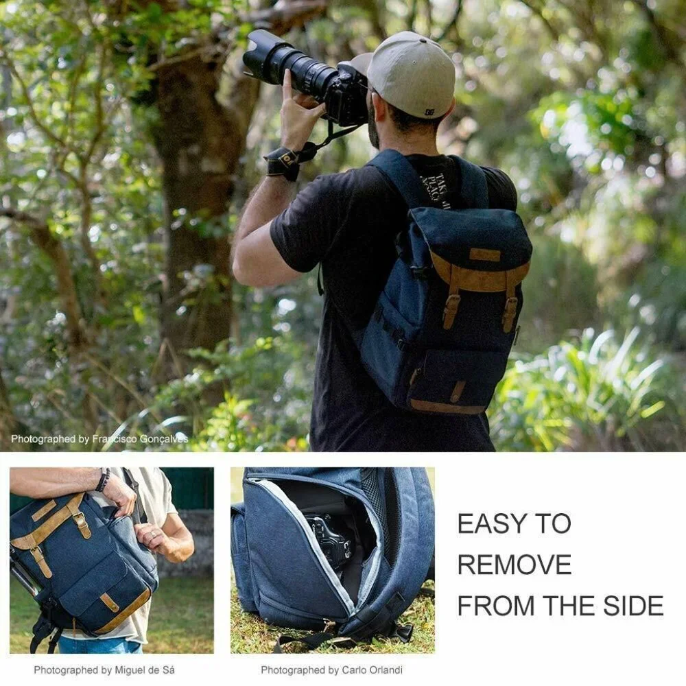 K&F Concept Camera Backpack Waterproof Photography Travel Bag for DSLR Camera